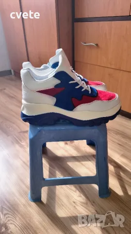 Дамски цветни кецове на платформа, снимка 2 - Маратонки - 49633819