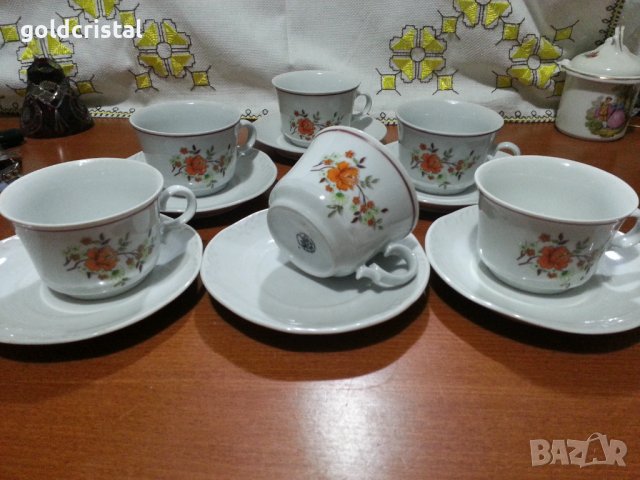 Стар български порцелан чаши за чай 