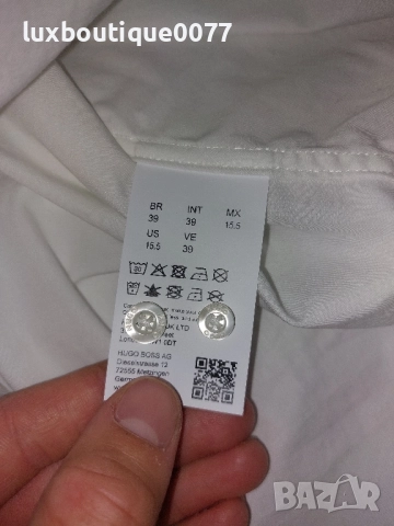 Чисто нова без етикет мъжка риза Hugo Boss M, снимка 5 - Ризи - 51636312