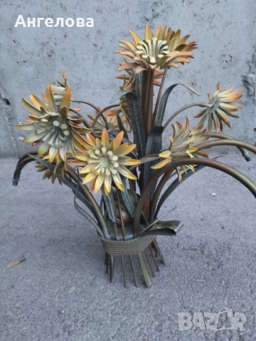 Букет метални цветя, снимка 3 - Декорация за дома - 52158969