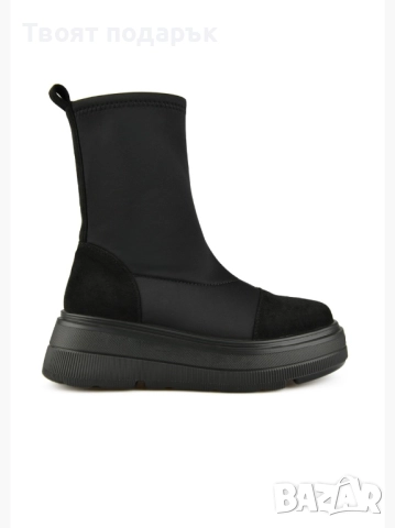 Боти неопрен стреч на платформа