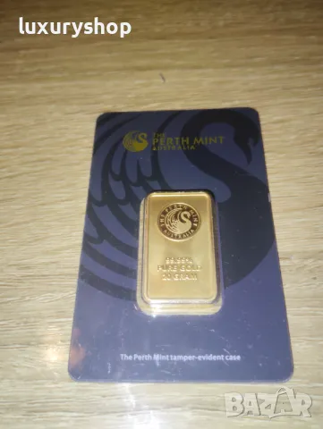 БЕЗПЛАТНА ДОСТАВКА! Златно кюлче 20 грама Perth Mint, снимка 12 - Нумизматика и бонистика - 49768042