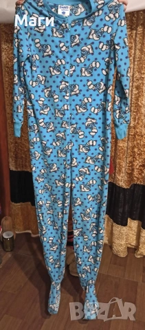 Пижама гащеризон М размер , снимка 3 - Пижами - 53297610