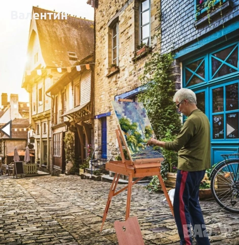 Сгъваем дървен статив Costway, снимка 6 - Други - 53370869