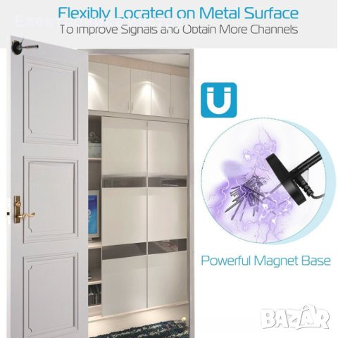 Вътрешна външна телевизионна антена с висока разделителна способност HDTV, снимка 3 - Приемници и антени - 43156025