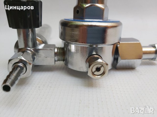 Редуцир вентил,регулатор с часовник и ротаметър за Аргон/въглерод, снимка 4 - Други машини и части - 37870815