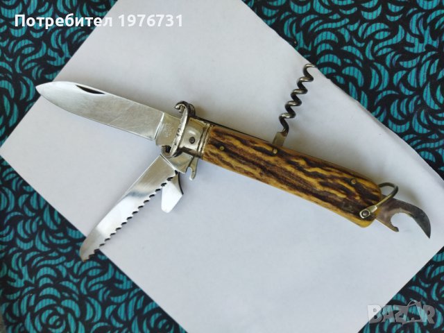 Сгъваем Ловджийски нож  VIRGINIA INOX  ITALY  MADE , снимка 6 - Антикварни и старинни предмети - 40784822