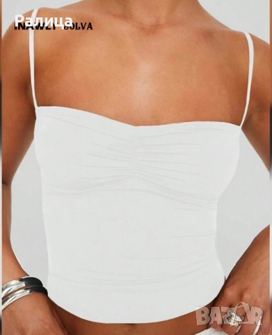 Нов летен бял топ, снимка 3 - Корсети, бюстиета, топове - 51478128