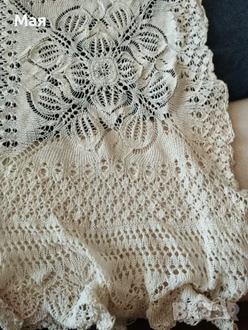 Големи покривки ръчно плетени за маса или легло, снимка 7 - Антикварни и старинни предмети - 50431617
