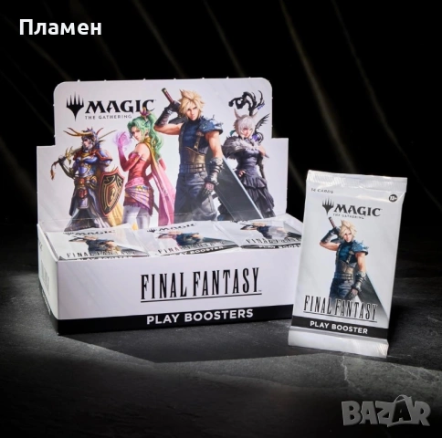 Magic The Gathering Final Fantasy Play Booster Box 30 пакета x 14 карти Ново, снимка 2 - Колекции - 53474371
