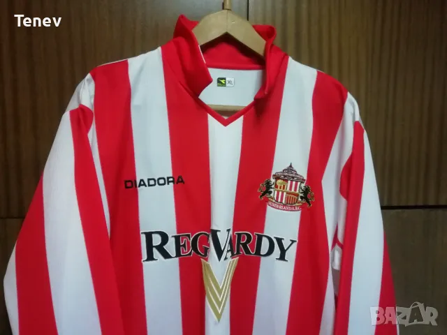 Sunderland Diadora оригинална тениска фланелка Съндърланд 2XL XXL 2004/2005, снимка 4 - Тениски - 48458807