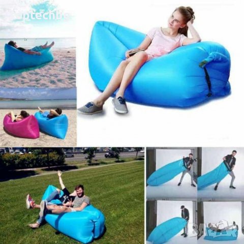 САМОНАДУВНО ЛЕГЛО LAZY SOFA BUBBLE BED, снимка 1