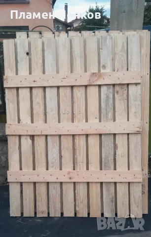 Дървени оградни пана , скари, дъски, летви, пано за ограда. Размер150см./113см., снимка 4 - Други - 47454028