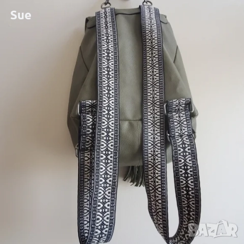 Parfois тип Atmosphere Нова бохо кожена зелена раница , снимка 4 - Раници - 52320820