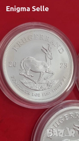 Сребърна Монета Кругерранд 31,1 гр , снимка 4 - Нумизматика и бонистика - 52883982