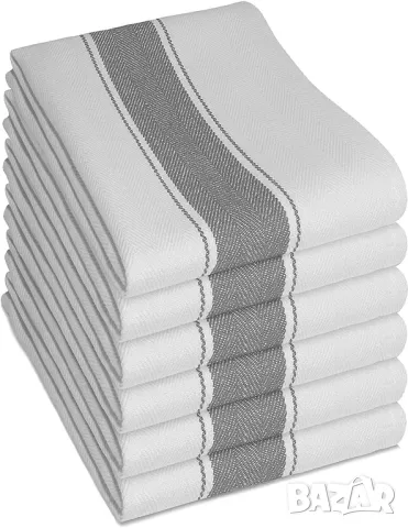 Комплект от 6 Броя Професионални Кухнески Хавлиени Кърпи/Покривки Olivia Rocco 100% Памук, 50x75см!