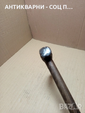 Соц Стар Ръчно Кован Кожарски Обущарски Занаятчийски Чук. Номер 498., снимка 6 - Антикварни и старинни предмети - 53114757