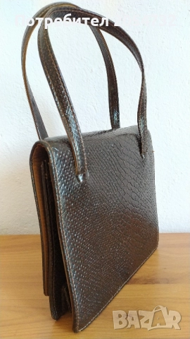 Кафява дамска чанта, снимка 5 - Чанти - 52289595