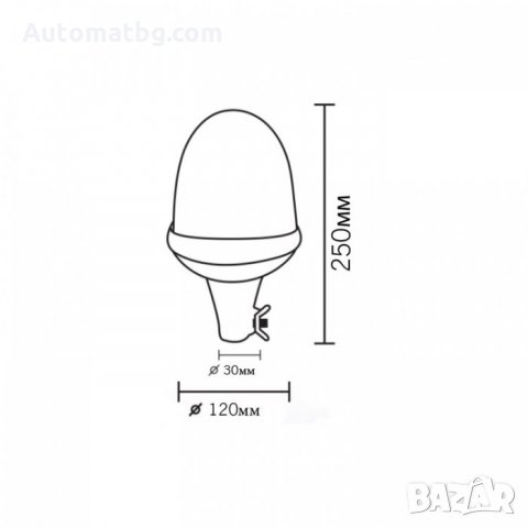 Сигнална лампа Automat, Маяк, 60 диода, 9-30V, снимка 2 - Аксесоари и консумативи - 35580733
