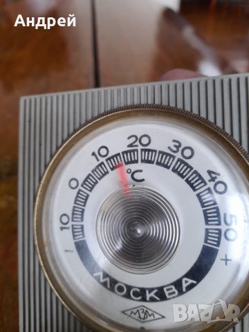 Стар механичен термометър Москва, снимка 3 - Други ценни предмети - 43748309