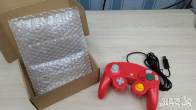 НОВ Nintendo Gamecube Wii контролер червен нинтендо джойстик гейм кюб game cube геим куб геймкюб, снимка 2 - Аксесоари - 52817160