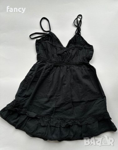 Черен бохо топ с презрамки, снимка 5 - Корсети, бюстиета, топове - 40388303