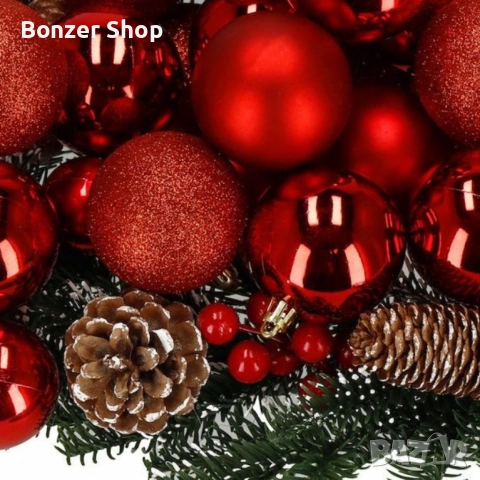 Комплект от 6 броя коледни топки, 4 см., снимка 3 - Други - 51996927