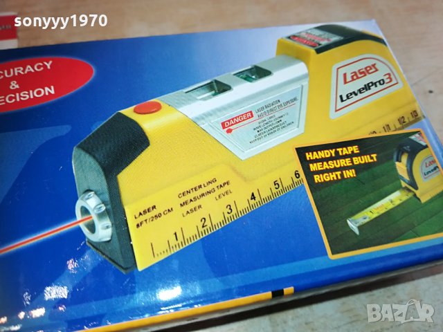 Лазерен нивелир с ролетка 2304212029, снимка 3 - Други инструменти - 32659177