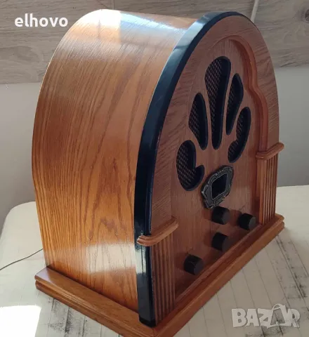 Старо радио с касетофон, снимка 4 - Антикварни и старинни предмети - 47629856