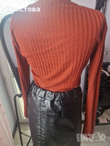 Блуза рипс в керемиден цвят - 9,00лв., снимка 4 - Блузи с дълъг ръкав и пуловери - 44105792