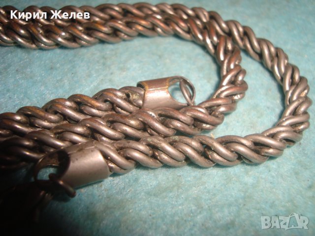 ПОСРЕБРЕН МЕДЕН ЗДРАВ ЛАНЕЦ КЮСТЕК ВЕРИЖКА СИНДЖИРЧЕ 70261 , снимка 13 - Антикварни и старинни предмети - 35323276