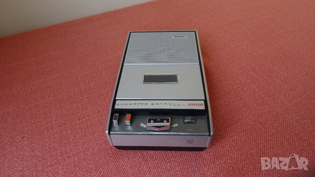 Vintage Philips 2202 Cassette Recorder-1970г, снимка 9 - Радиокасетофони, транзистори - 32555504