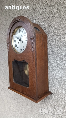 Стар стенен часовник - Mauthe - Germany -Антика - 1920" год., снимка 2 - Антикварни и старинни предмети - 53266969