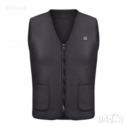 Унисекс електрически термичен елек за зимния период с USB свързаност, снимка 16 - Якета - 52796202