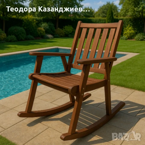 Люлеещ се стол, Muhler Meranti, снимка 1