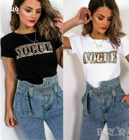 Дамски Тениски Vogue принт , снимка 5 - Тениски - 28065879