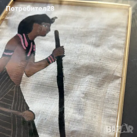 Египетски папирус в рамка, снимка 2 - Картини - 49210902