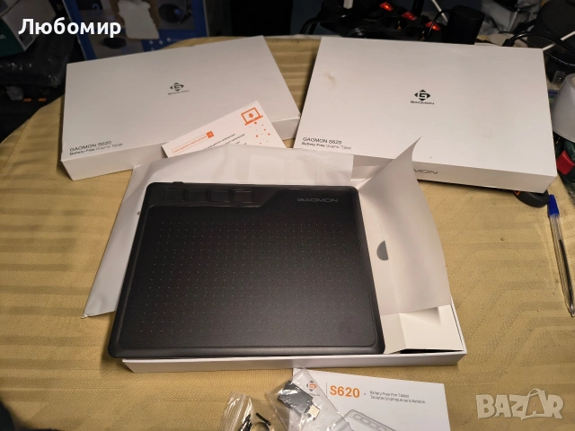 Графичен таблет GAOMON S620 OSU, 266PPS, 5080LPI, Pen 8192 нива на чувствителност,, снимка 3 - Таблети - 53589509