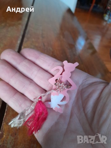 Стара мартеница Пинко Розовата Пантера #2, снимка 3 - Други ценни предмети - 43853299