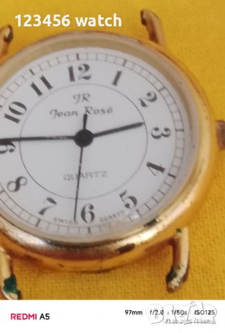 Позлатан швейцарски часовник, снимка 7 - Мъжки - 53591913