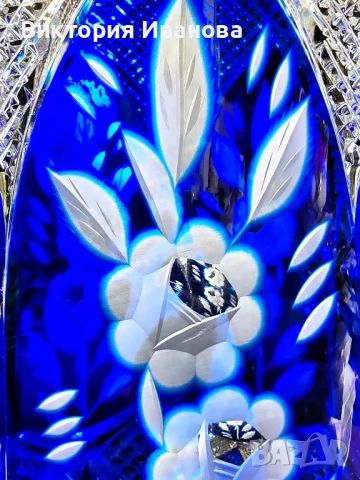 Голяма ваза он оловен кристал , снимка 5 - Антикварни и старинни предмети - 51409052