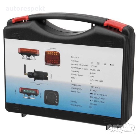 Безжични диодни стопове с Магнит Стопове за ремарке каравана, снимка 5 - Аксесоари и консумативи - 43756299