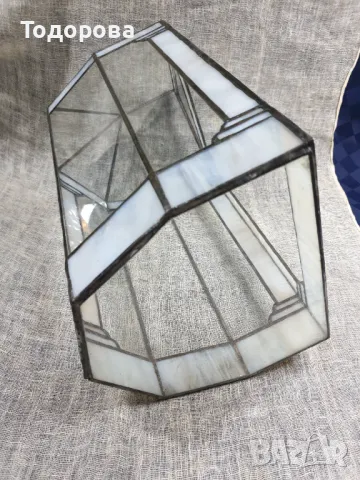 Витраж експониране тип Тифани, снимка 8 - Антикварни и старинни предмети - 49418133