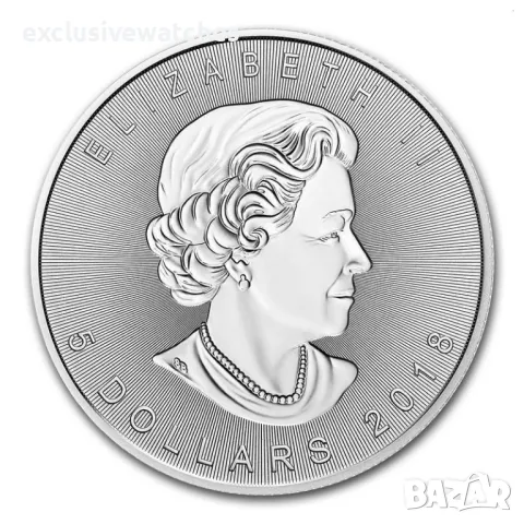 1 тройунция Сребърна Монета Maple Leaf 30-та годишнина BU 2018 г., снимка 2 - Нумизматика и бонистика - 49840955