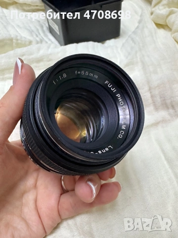 Обектив Fujinon 55mm f/1.8 + адаптер M42–FX, снимка 6 - Обективи и филтри - 53094460