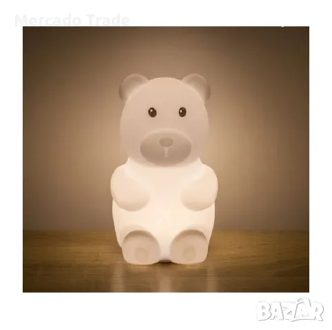 Декоративна детска нощна лампа Mercado Trade, Мече, LED, Батерии, снимка 3 - Детски нощни лампи - 49298283