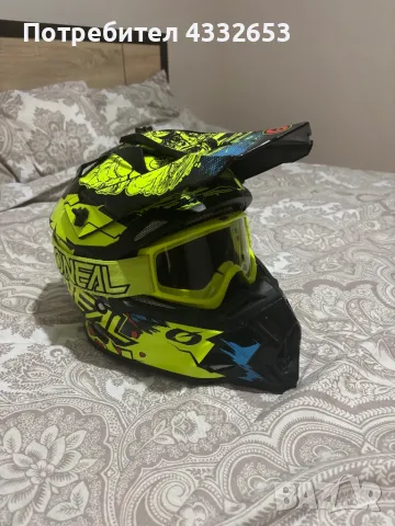 Детска Каска и очила на Oneal като нови, снимка 2 - Спортна екипировка - 48383497