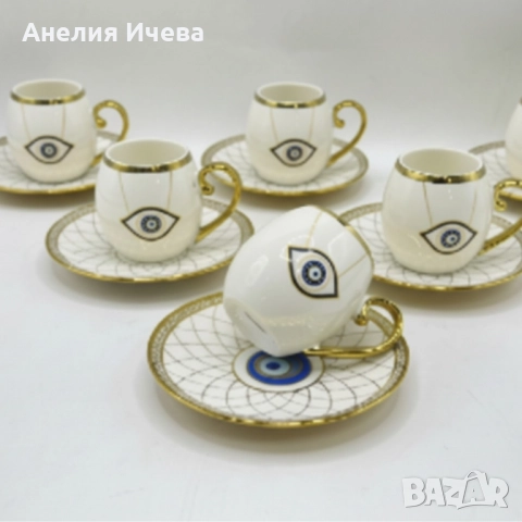 Луксозен сервиз за кафе – елегантност, която превръща всяка глътка в ритуал, снимка 3 - Сервизи - 52013905