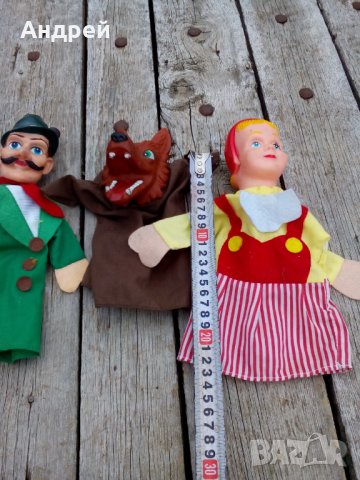 Стари кукли за куклен театър,Червената шапчица, снимка 4 - Антикварни и старинни предмети - 27063867