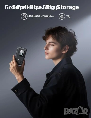 Нова llano зарядна кутия 30W PD, LED дисплей, 3 батерии за Osmo Action, снимка 4 - Чанти, стативи, аксесоари - 53536335